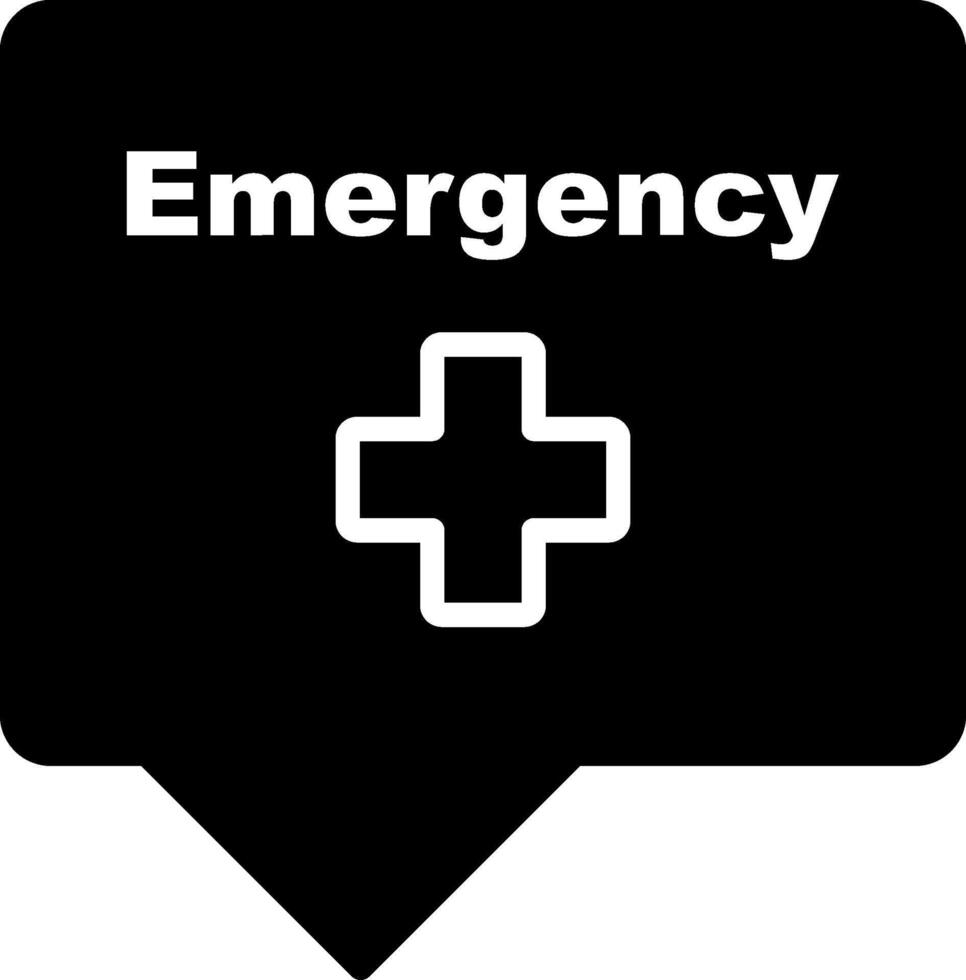 Emergency Sign Icon Design vector