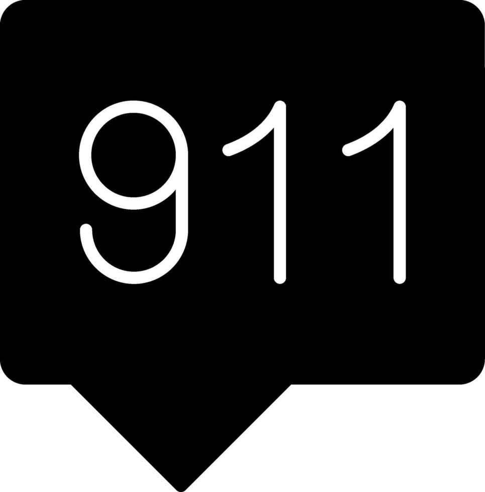 911 Icon Design vector