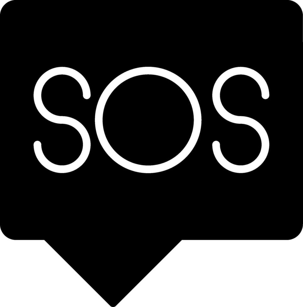 Sos Icon Design vector