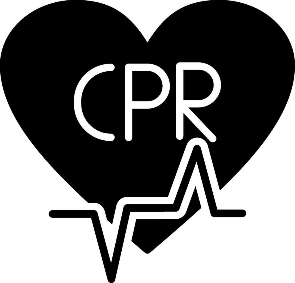 CPR Icon Design vector