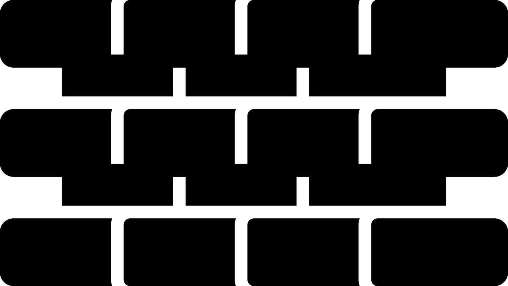 Brick Wall Icon Design vector