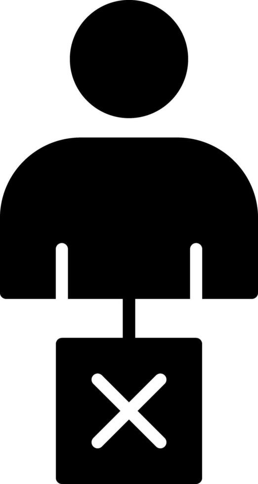 Unemployed Icon Design vector