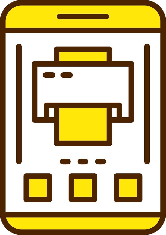 Printer Icon Design Symbol vector