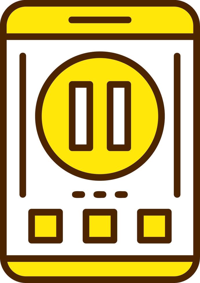 Pause Icon Design Symbol vector
