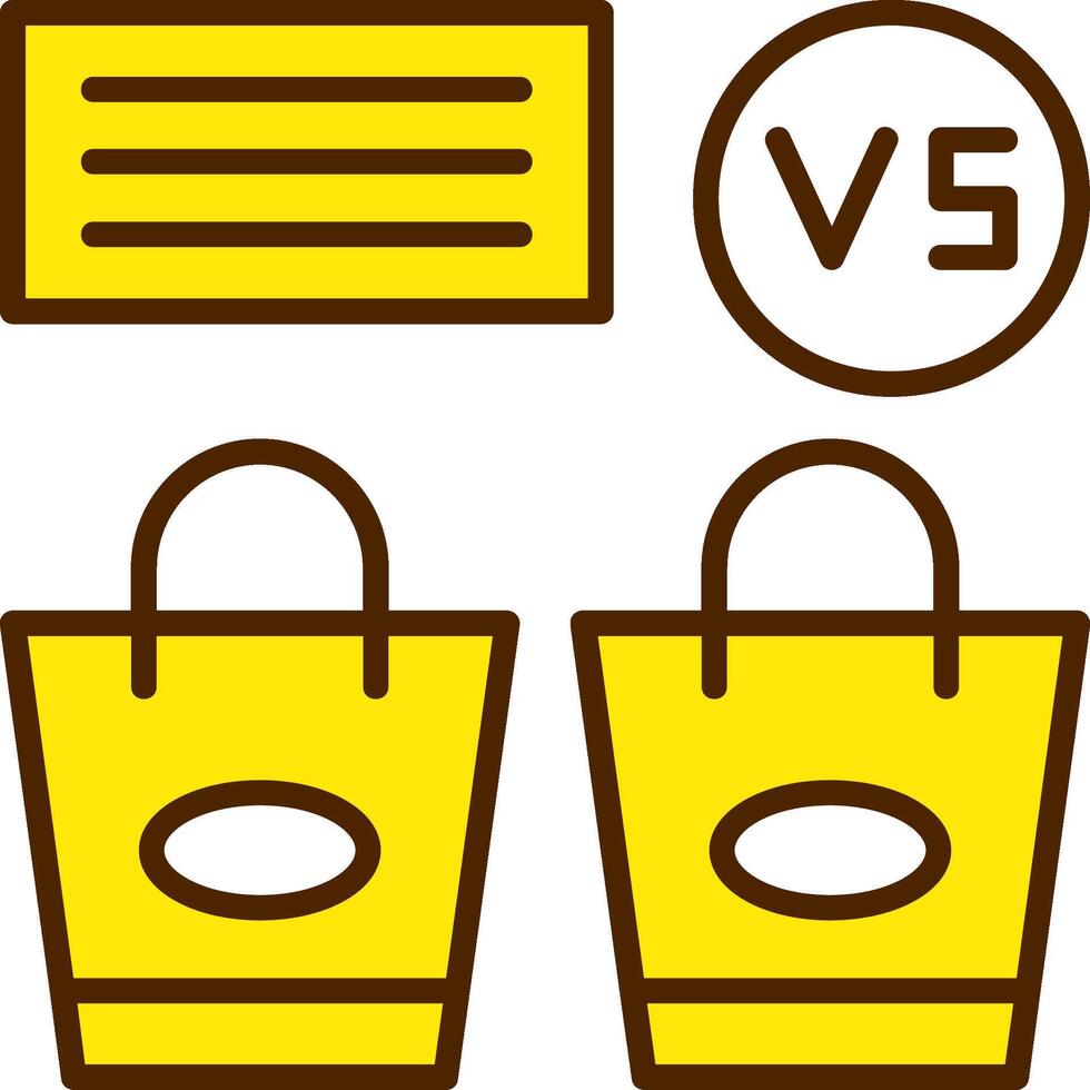 Product Comparison Icon Design vector