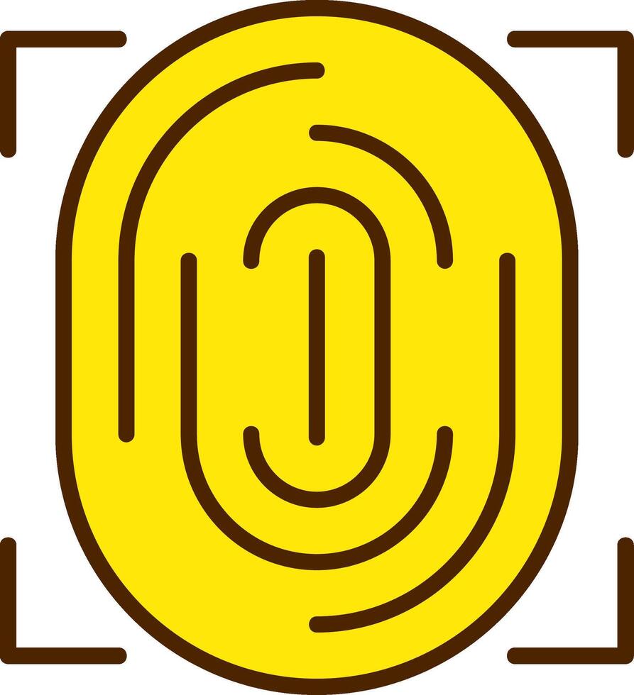Biometric authentication Icon Design Symbol vector