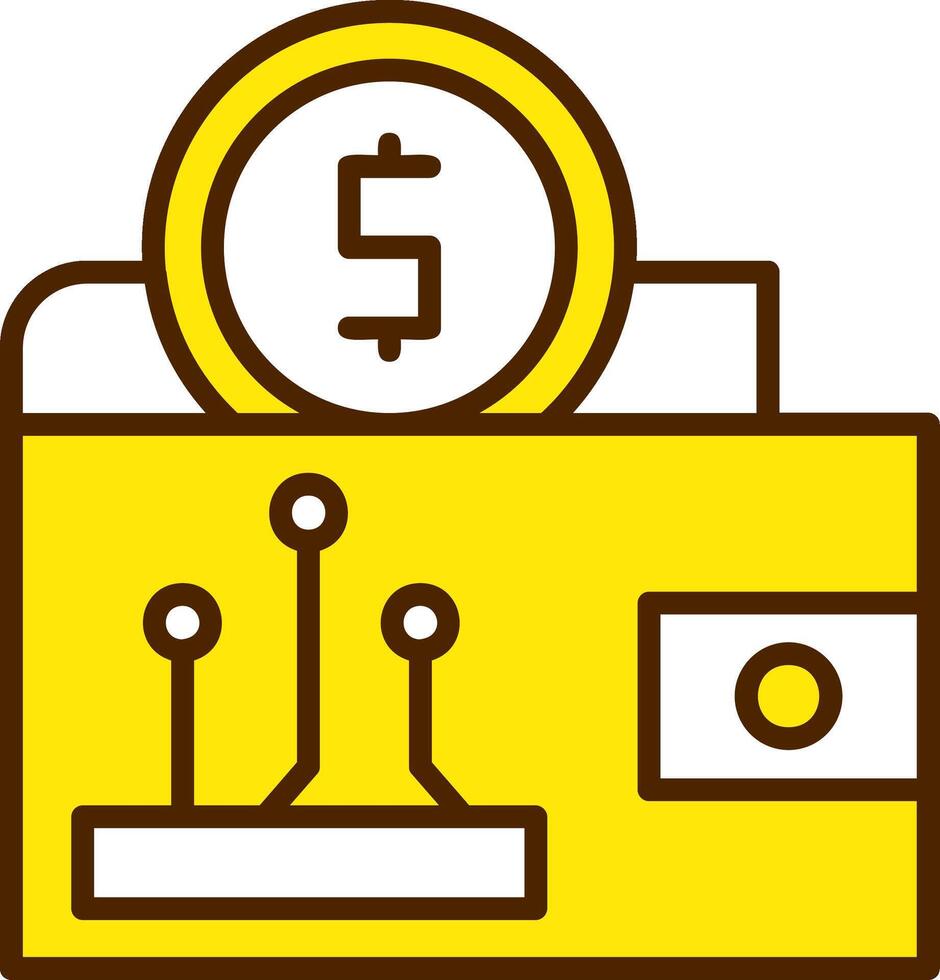 Digital wallet Icon Design Symbol vector