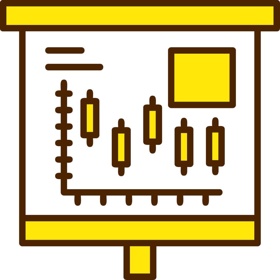 Candlestick Chart Icon Design Symbol vector