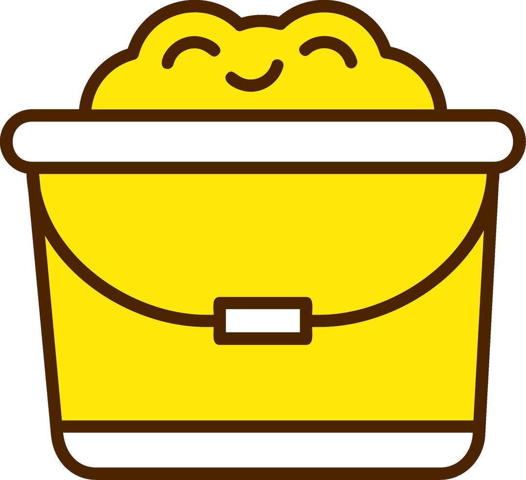 Sand bucket Icon Design Symbol vector