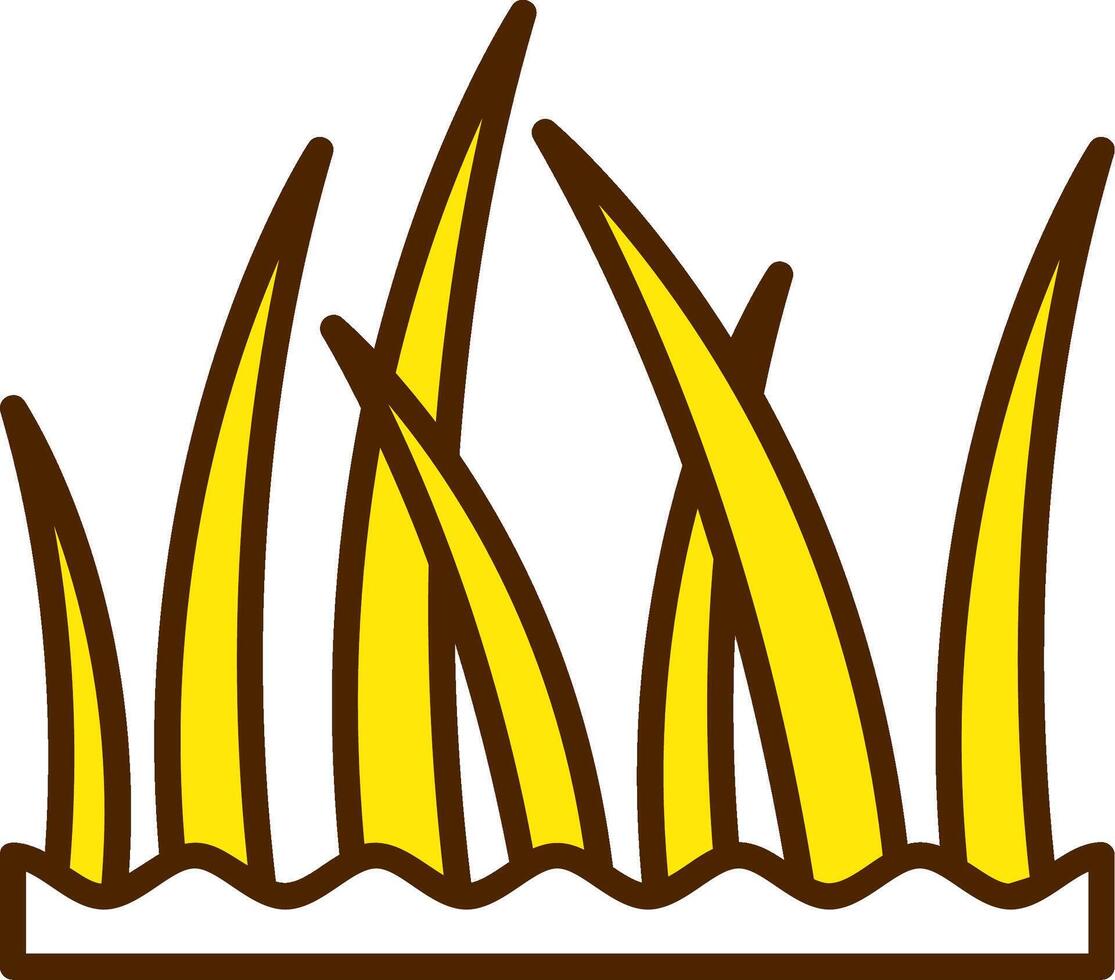 Beach grass Icon Design Symbol vector