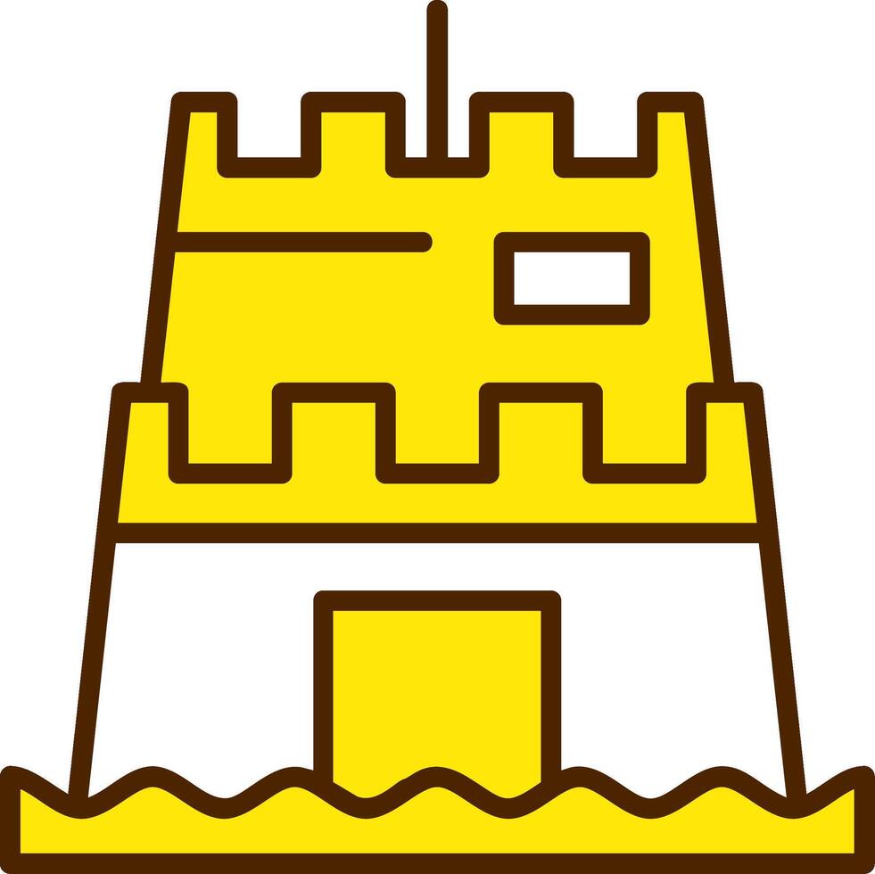 Sand sculpture Icon Design Symbol vector