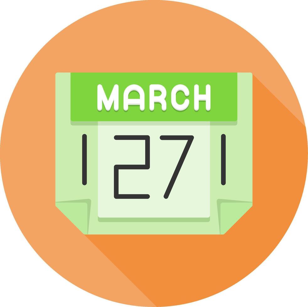 27 March Icon Design Symbol vector