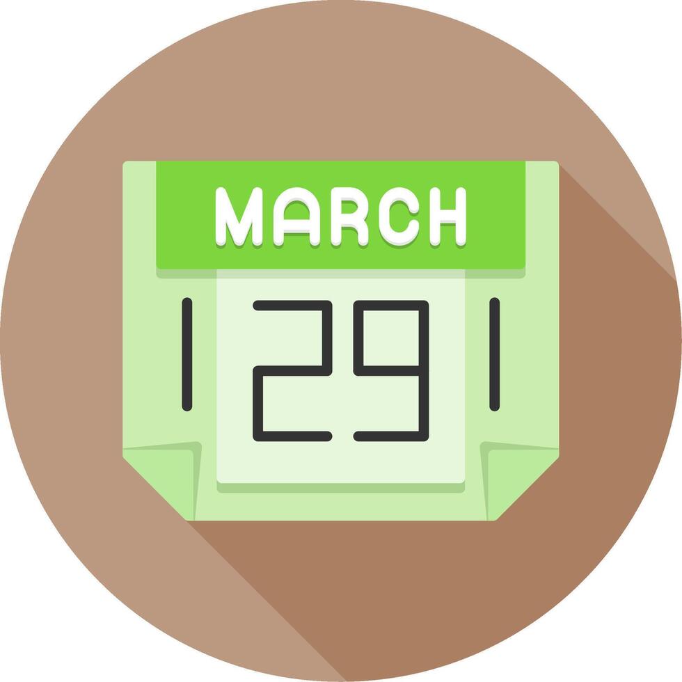 29 March Icon Design Symbol vector