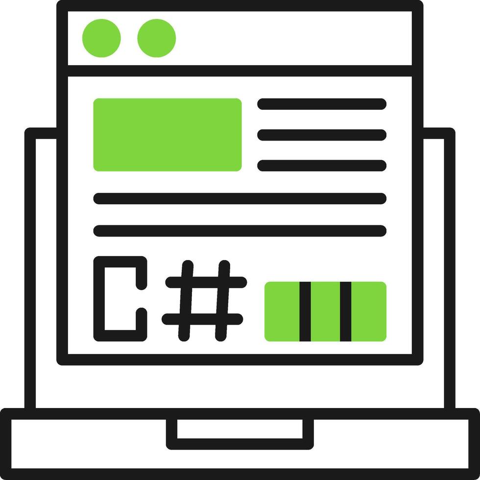 C Sharp Icon Design vector