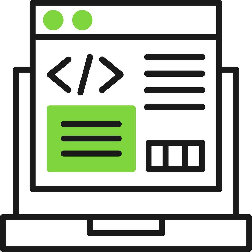 Code Refactoring Icon Design vector