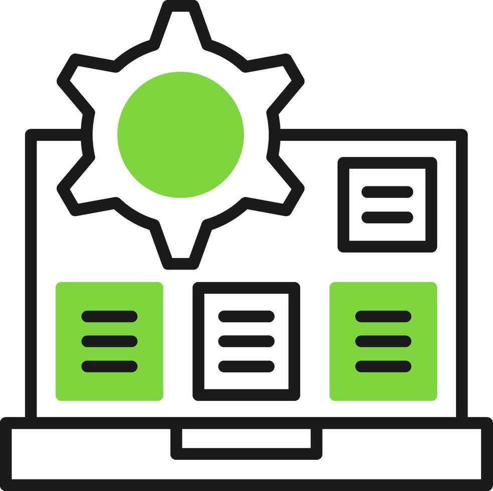 Algorithm Icon Design vector