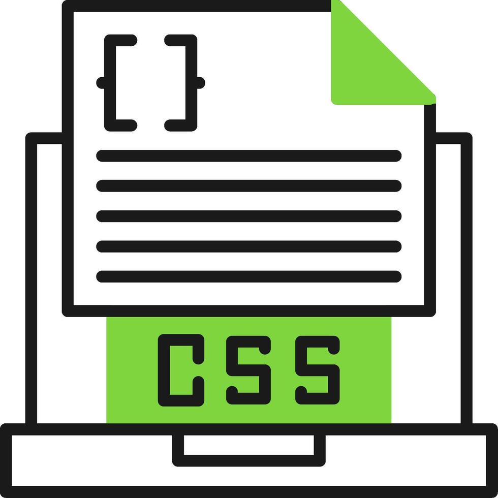css archivo icono diseño vector