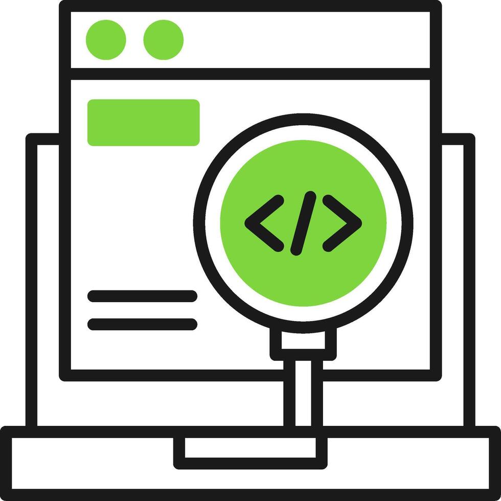 Code Testing Icon Design vector