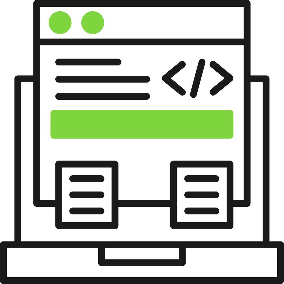 Code Framework Icon Design vector