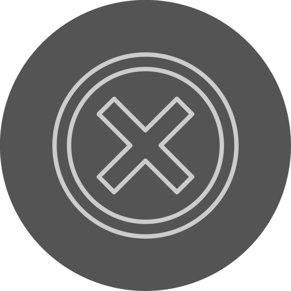 Crossmark Icon Design vector