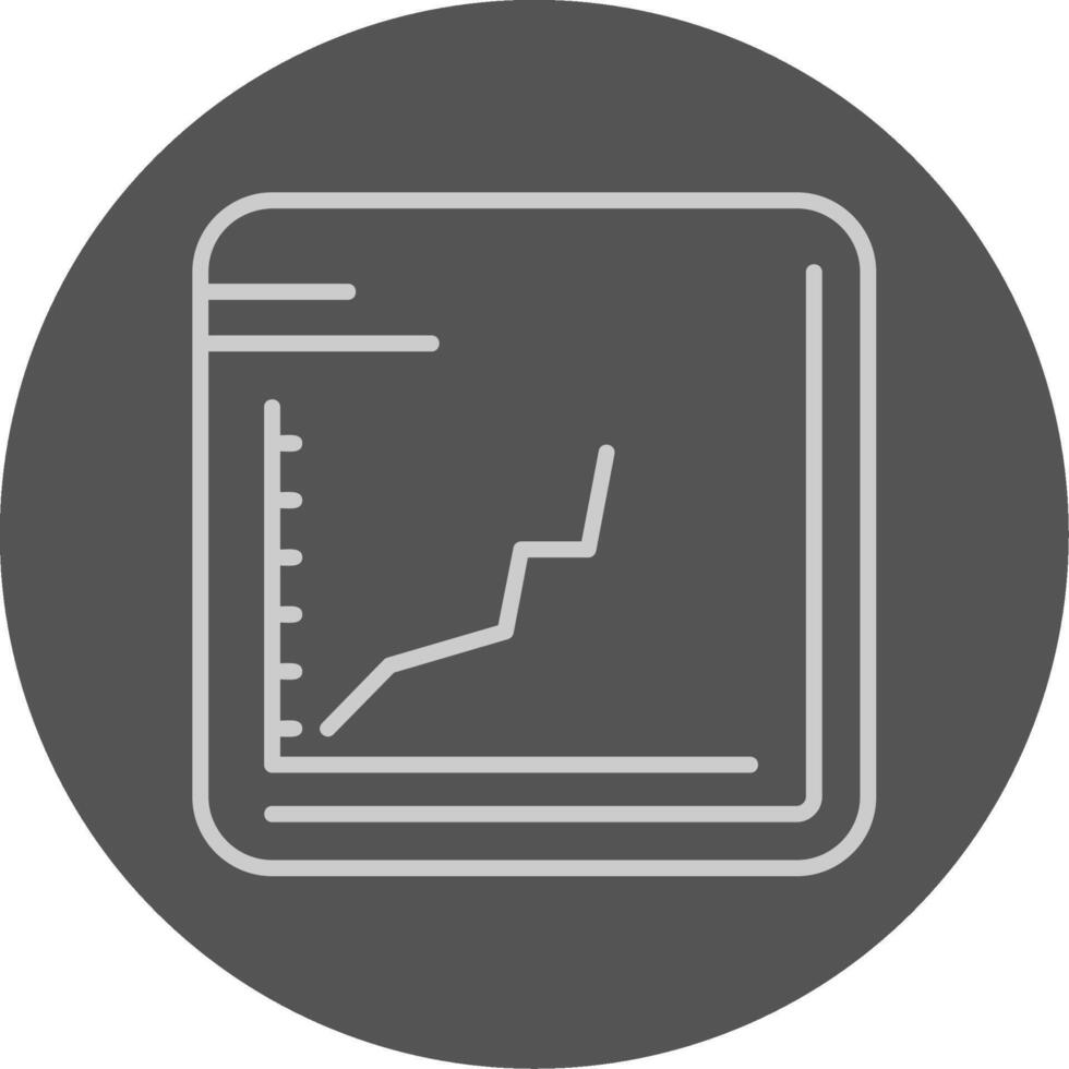 Line chart Icon Design vector