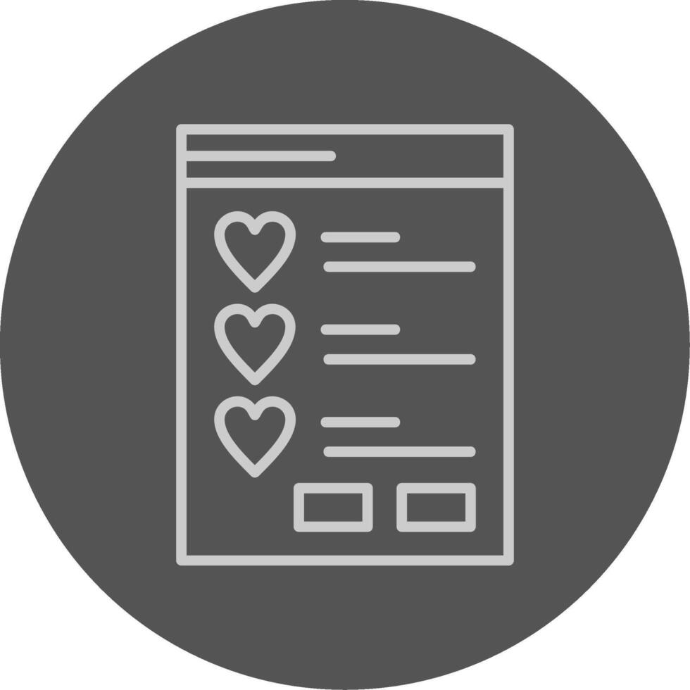 Wishlist Icon Design vector