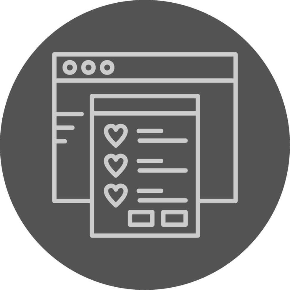 Wishlist Icon Design vector