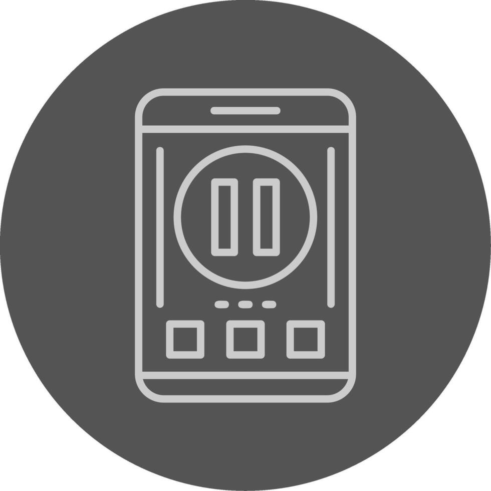 Pause Icon Design Symbol vector