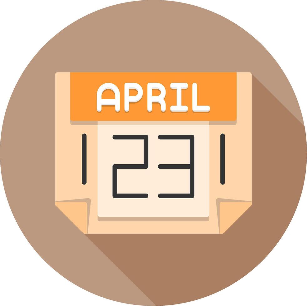 23 April Icon Design Symbol vector