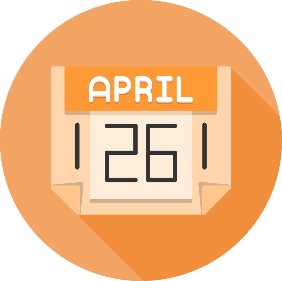 26 April Icon Design Symbol vector