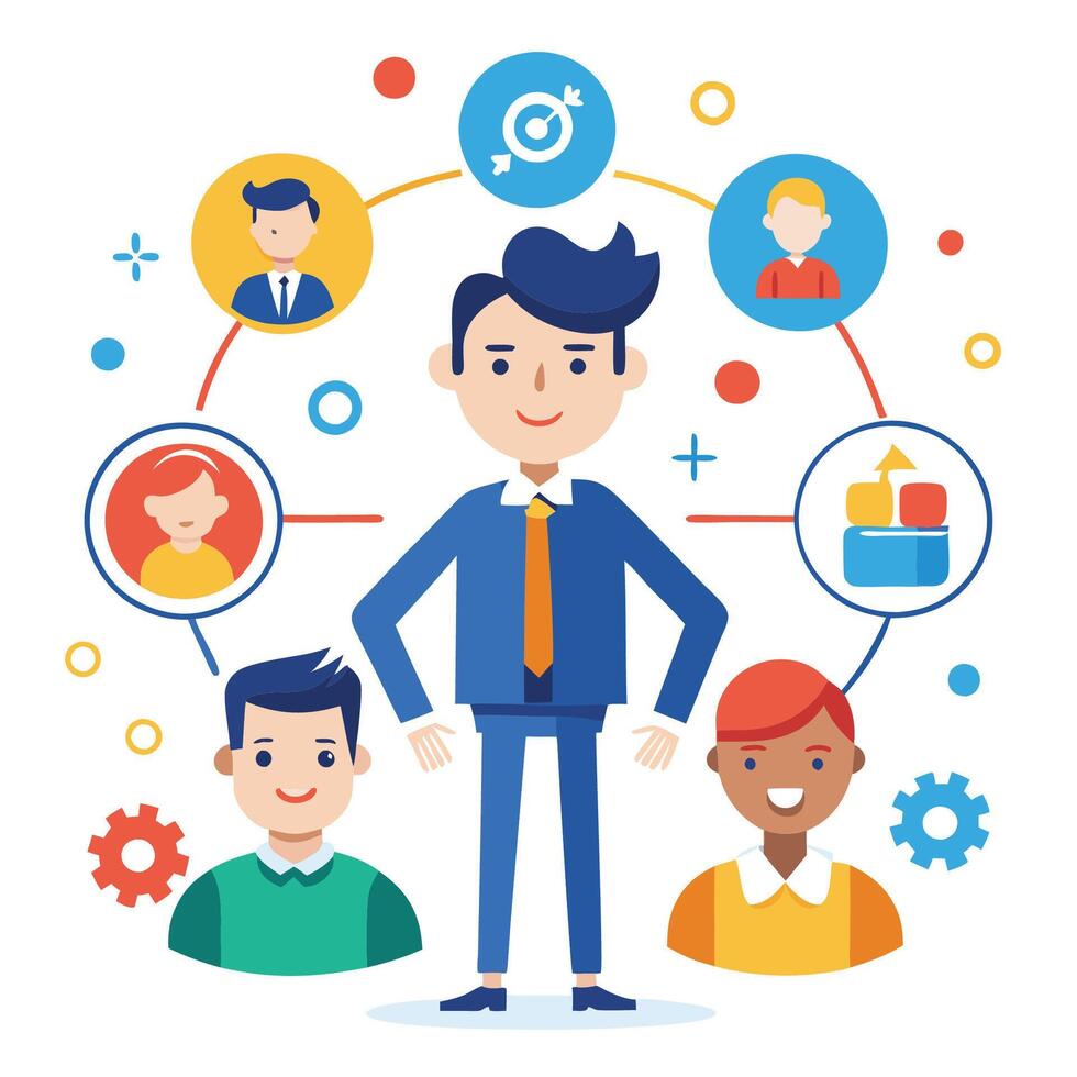 teamwork concept design vector