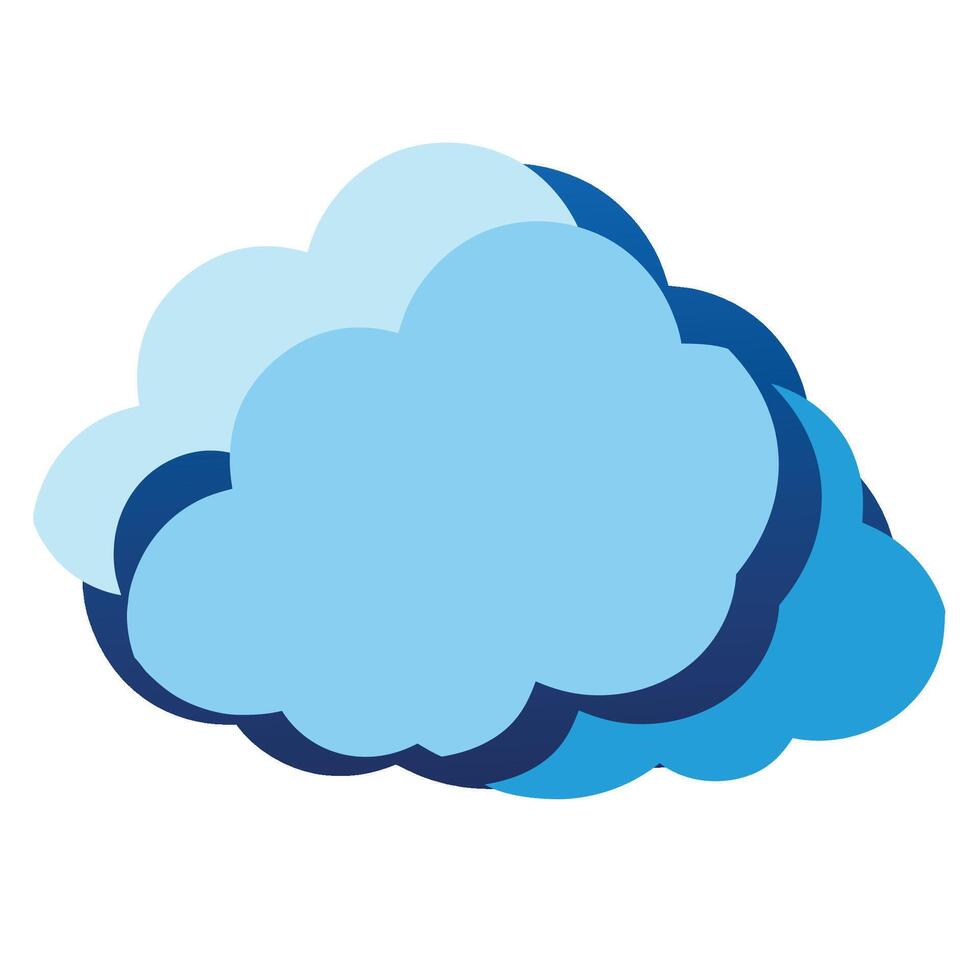beautiful cloud on white eps file vector