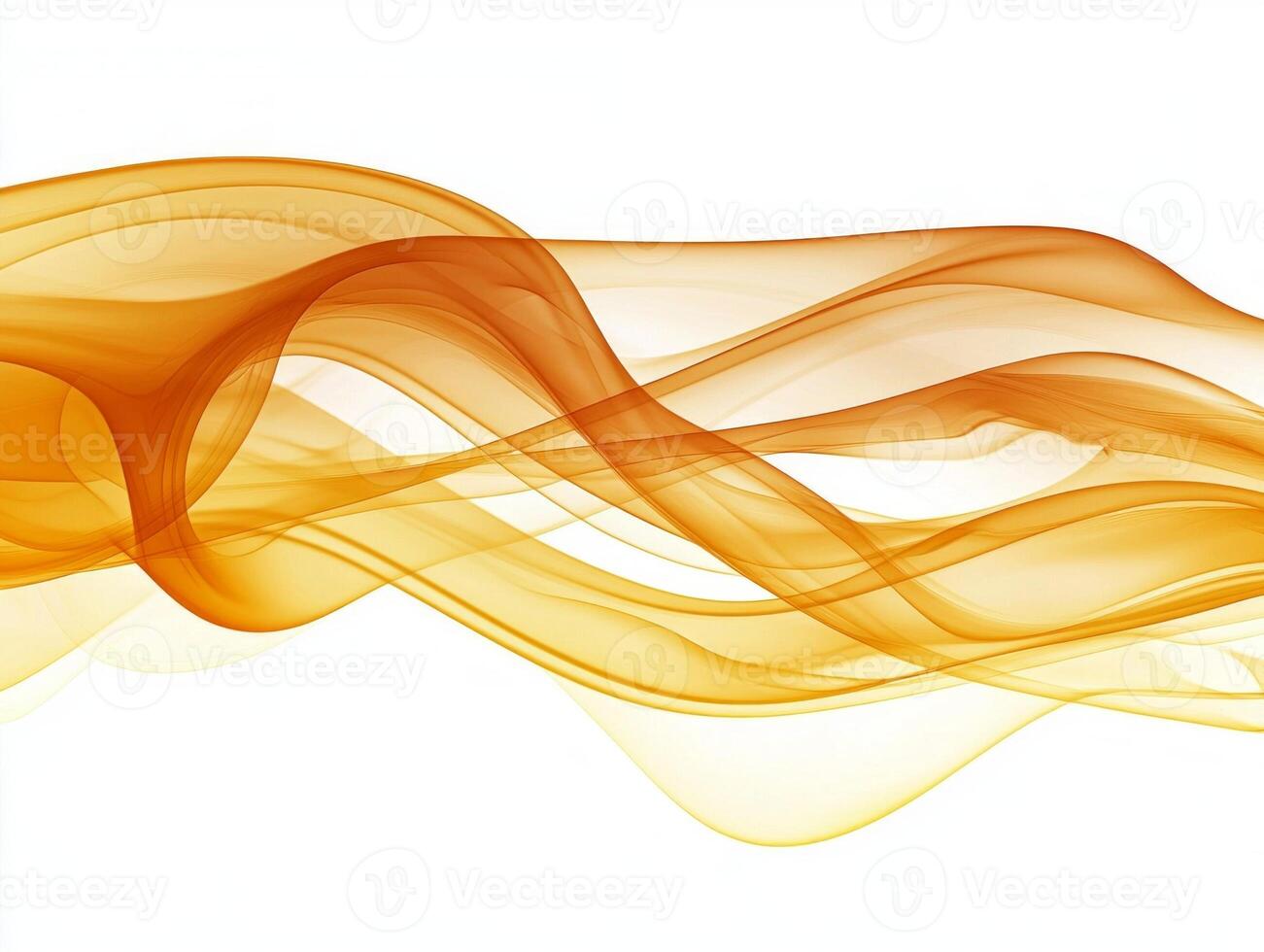 Flowing tendrils of realistic yellow smoke rise delicately, merging vibrant shades into softer tones against a bright white background, offering a captivating and ethereal aesthetic. photo