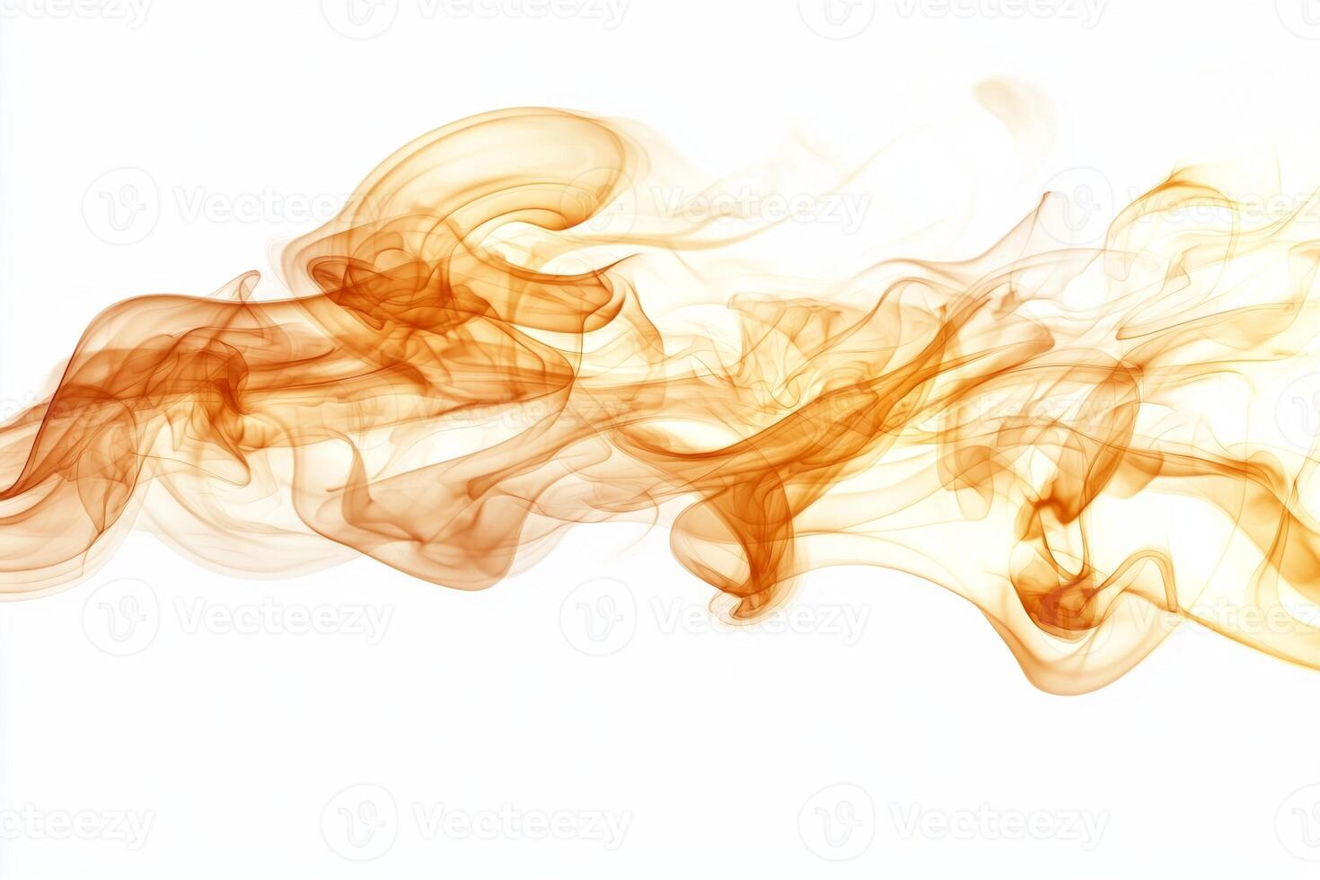 Thick yellow smoke rises dramatically, blending soft edges and varying opacities against a bright white background, provoking awe with its hyper-realistic allure and intricate movement. photo