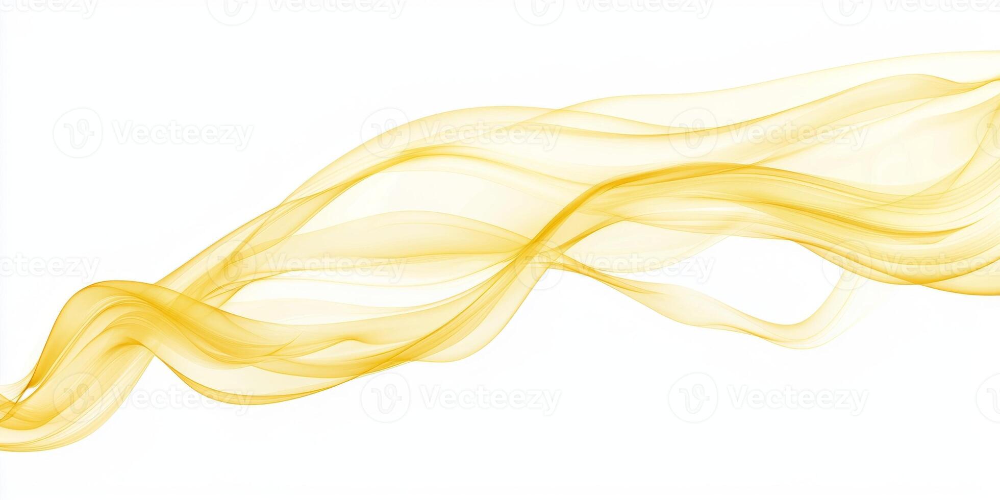 Soft, wavy trails of vibrant yellow smoke rise gracefully, showcasing a dynamic interplay between deep and light tones, captivating the viewer's imagination. photo