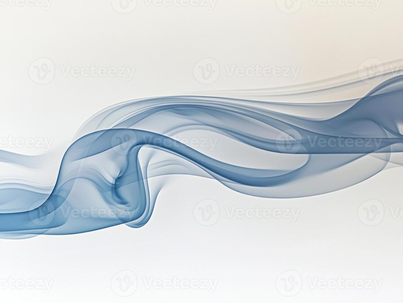 The enchanting blue smoke swirls and dances upwards, crafting delicate tendrils that intertwine against a soft white backdrop, showcasing its vibrant shades and fluid movement. photo