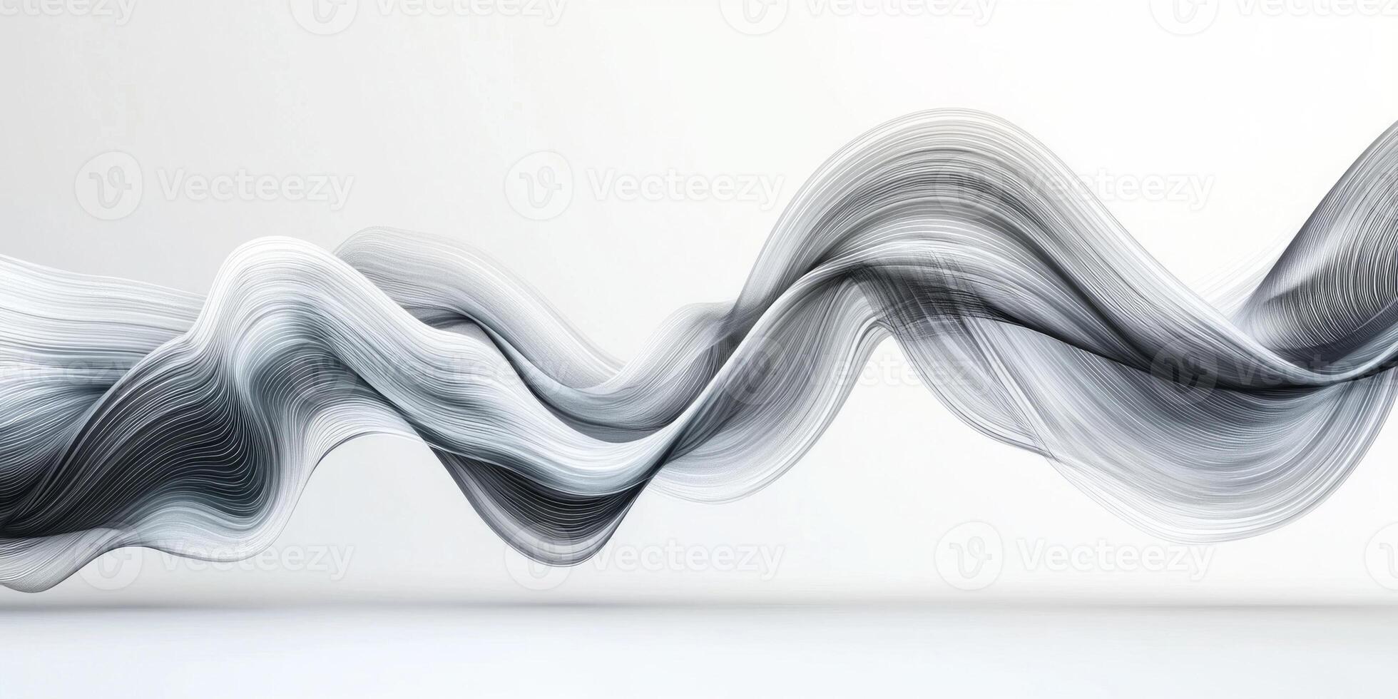 soft gray smoke plume twists and swirls upward, creating elegant trails that transition from deep to light shades, embodying both movement and artistry against a clean white canvas. photo