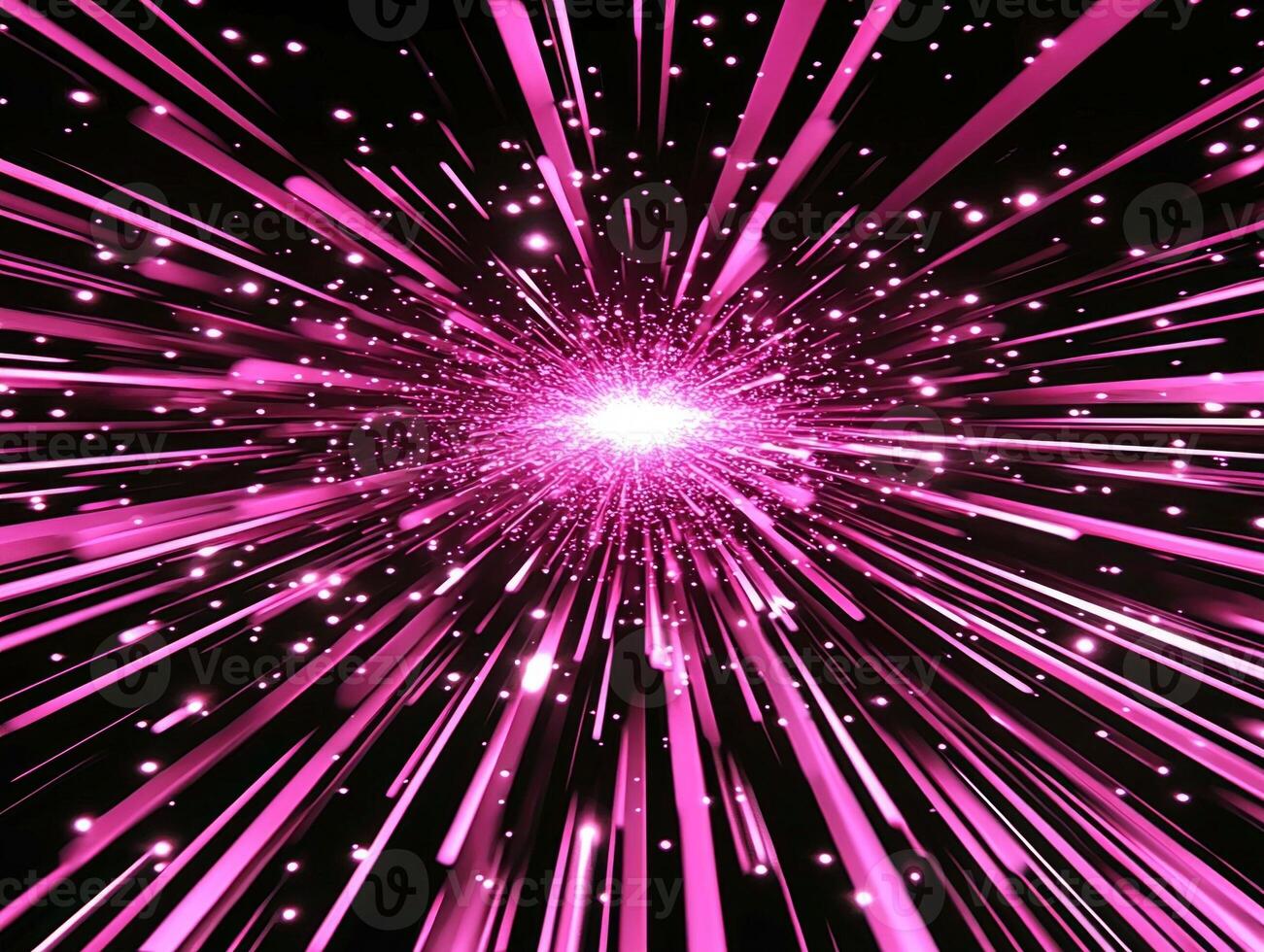 stunning display of pink particles bursts outward, creating a vivid explosion of color and light that radiates against the deep black void, evoking a sense of cosmic wonder and energy. photo