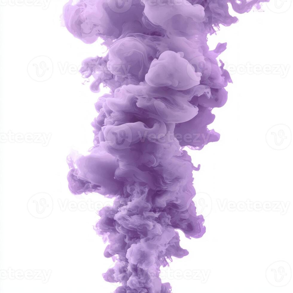 Delicate tendrils of purple smoke ascend gracefully, blending dark and light tones, each swirl revealing intricate details that captivate the viewer's eye. photo
