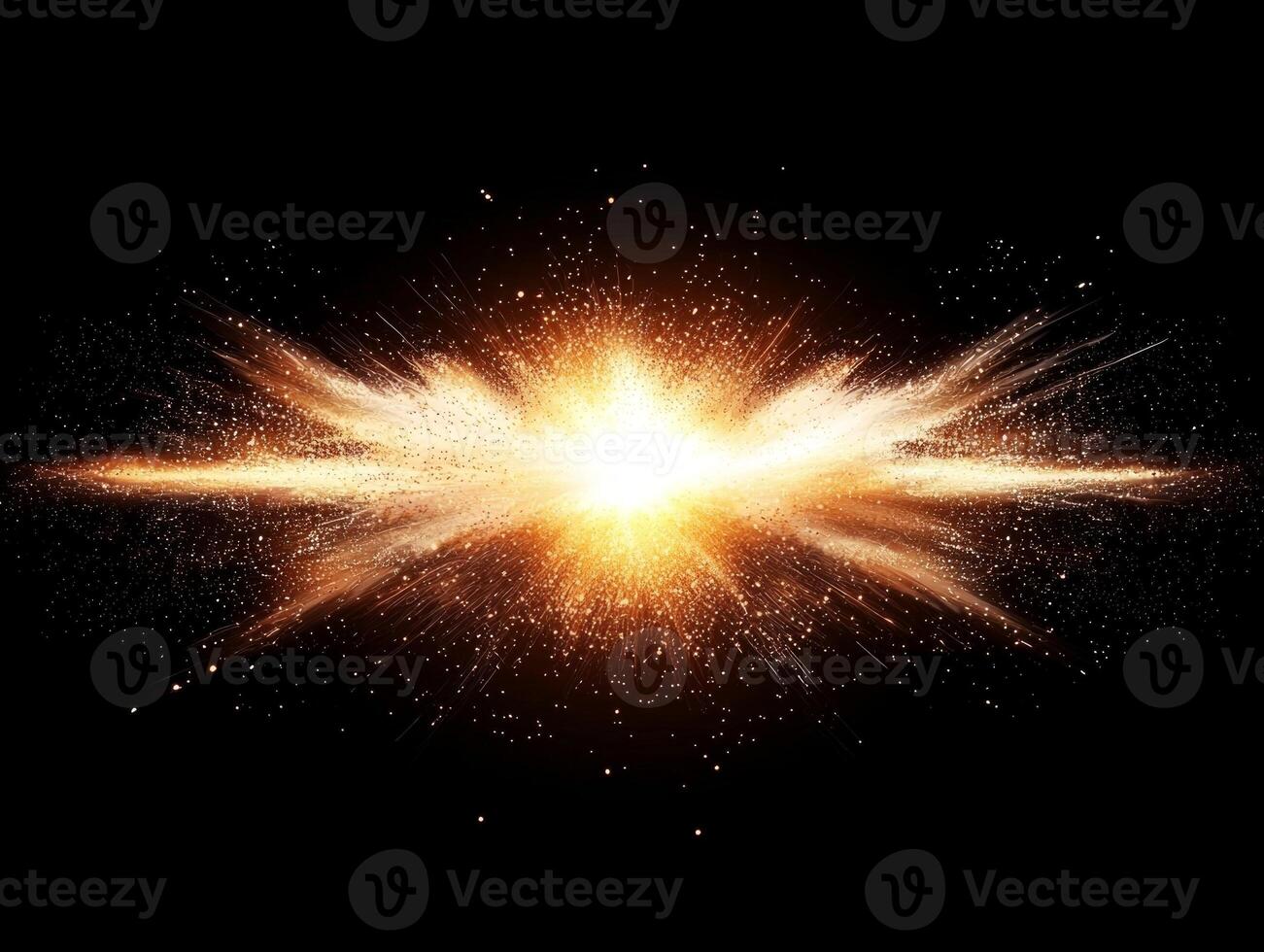 intense explosion of orange dots and particles radiates from the center, engulfing the dark backdrop in a mesmerizing display of energy and movement, evoking a sense of power. photo