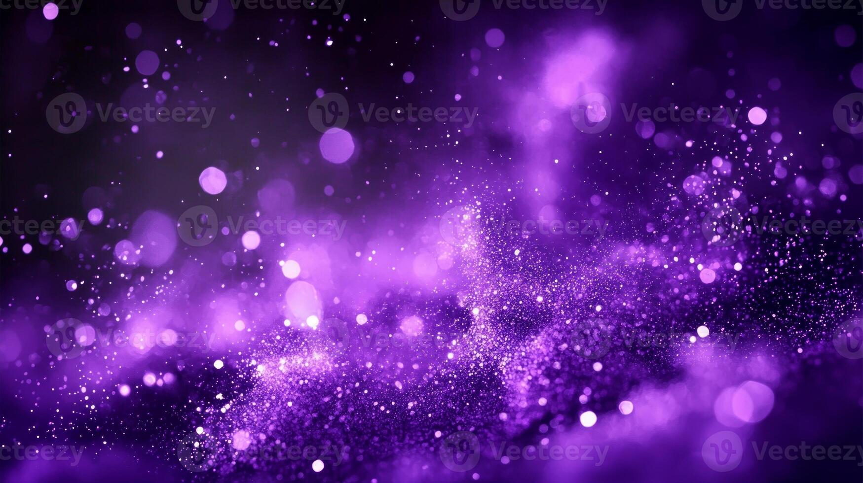 Purple particles erupt from the center, radiating intense energy as they scatter outward. The dynamic flow creates a captivating visual experience of vibrant motion. photo