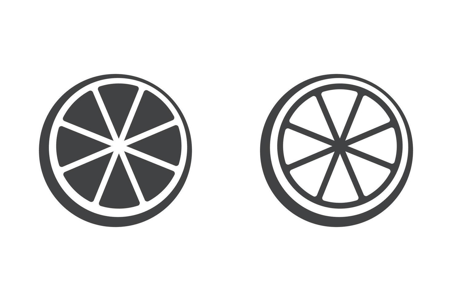 Lemon icon set. Lemon filled flat and linear style signs for mobile concept and web design. Natural Vitamin C is a simple solid and line icon. vector