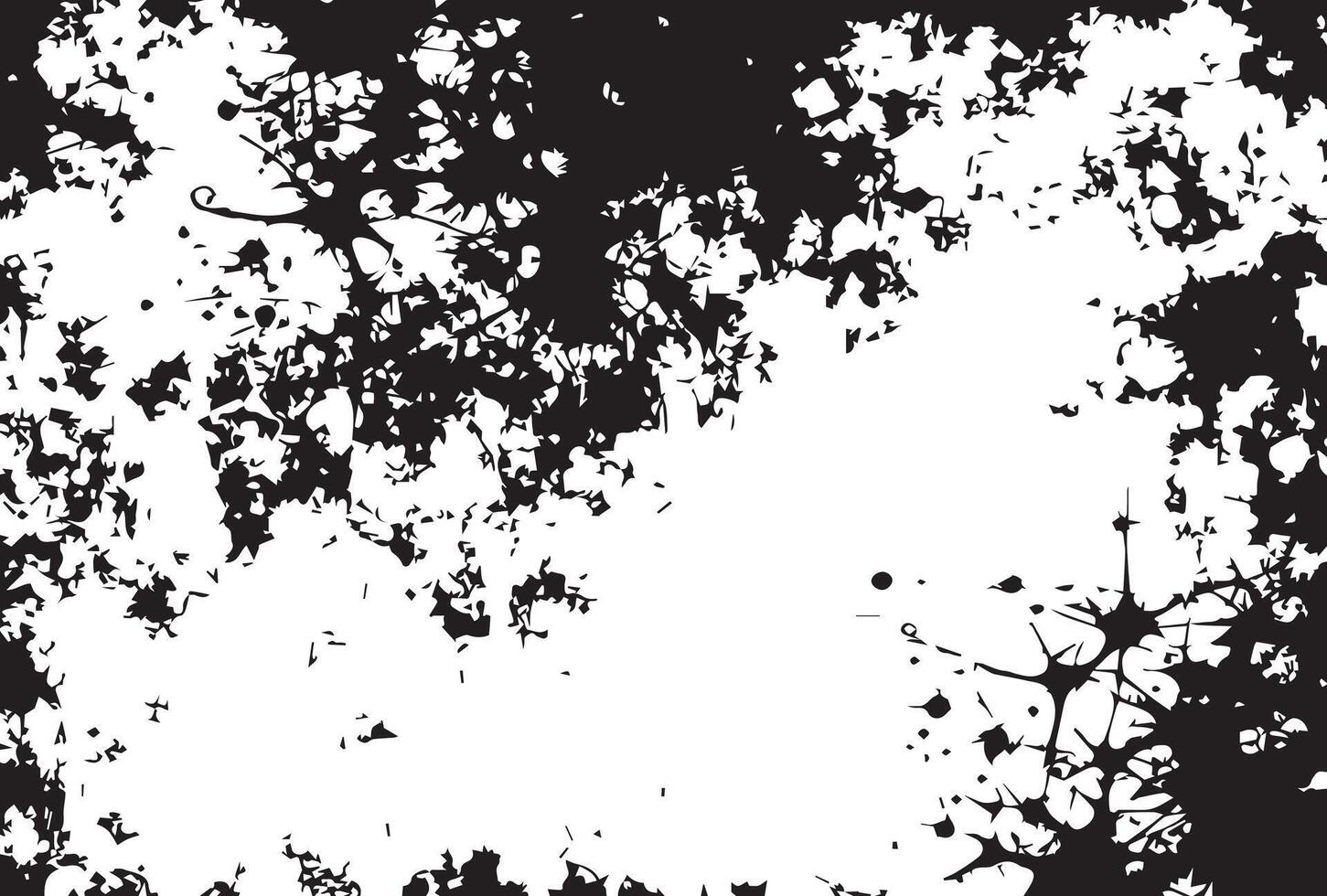 Grunge Black And White Wall Texture Abstract Background. vector