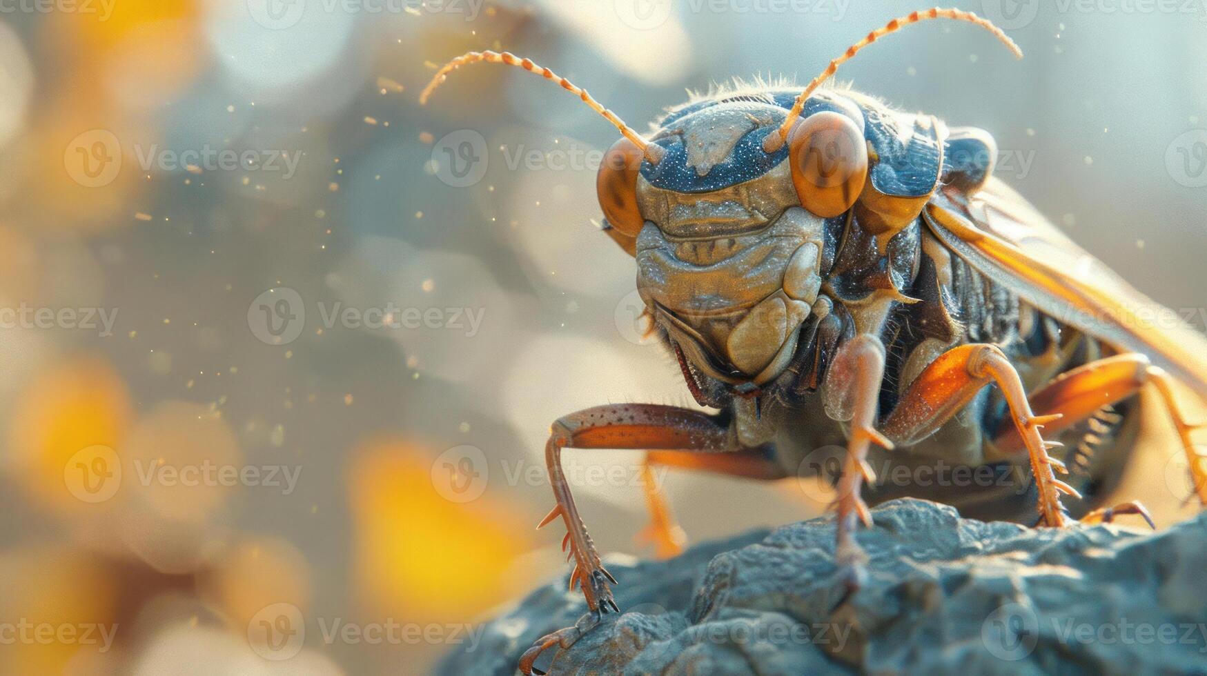 a close-up image of a beetle. The beetle has a metallic sheen to its body, photo