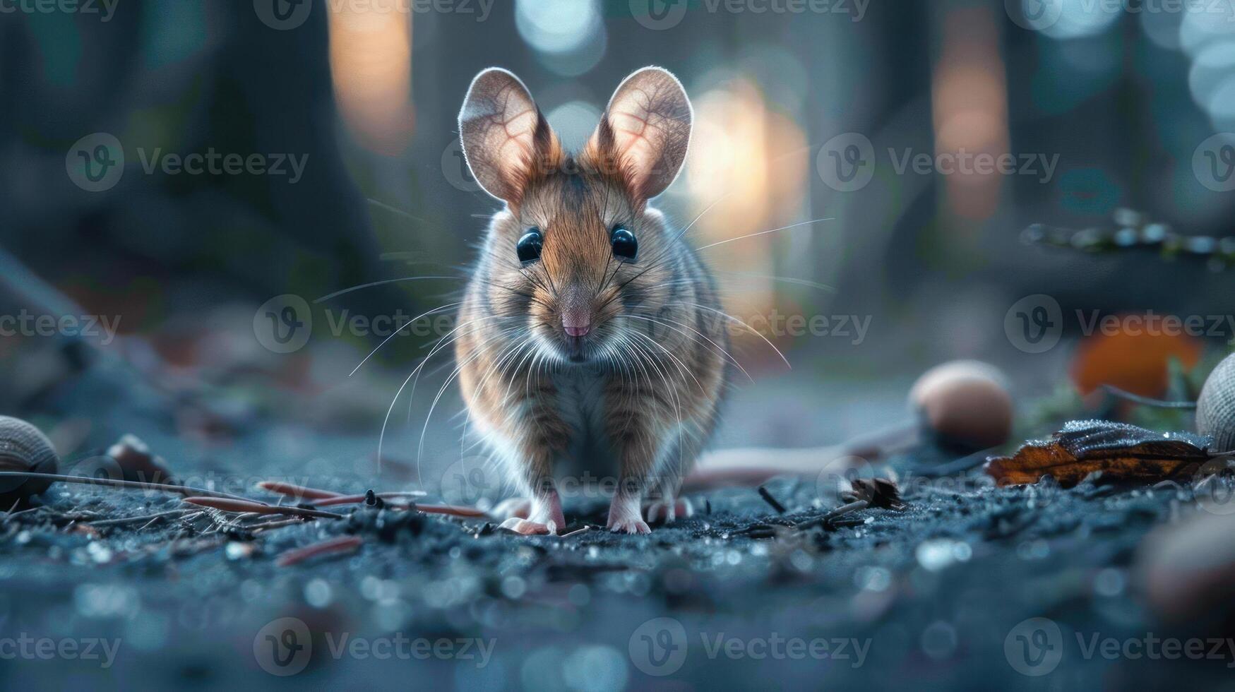 an adorable image of a small mouse looking up at the camera, photo