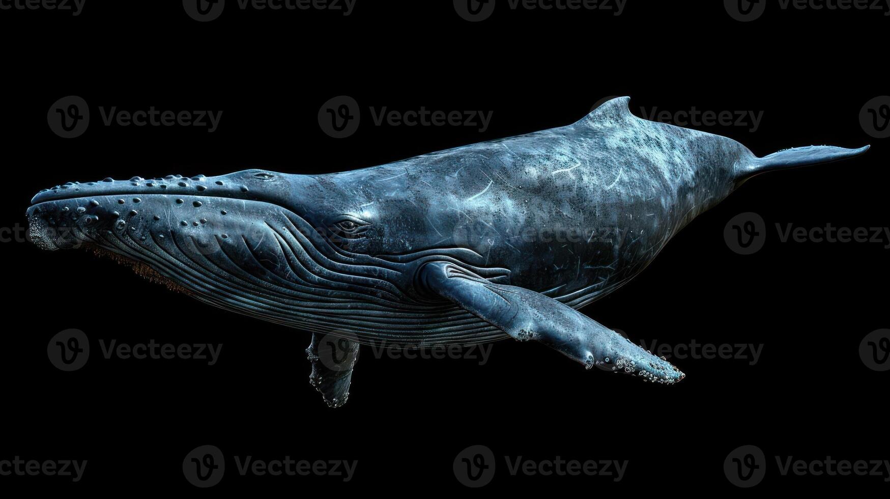 a whale with its mouth open, depicted in 3D graphics. photo