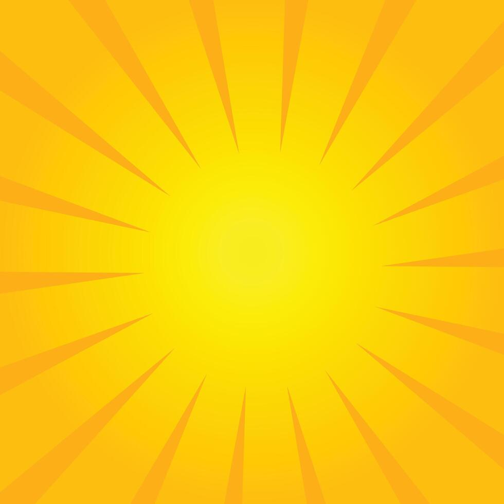 Pop art background for poster or book in yellow color vector