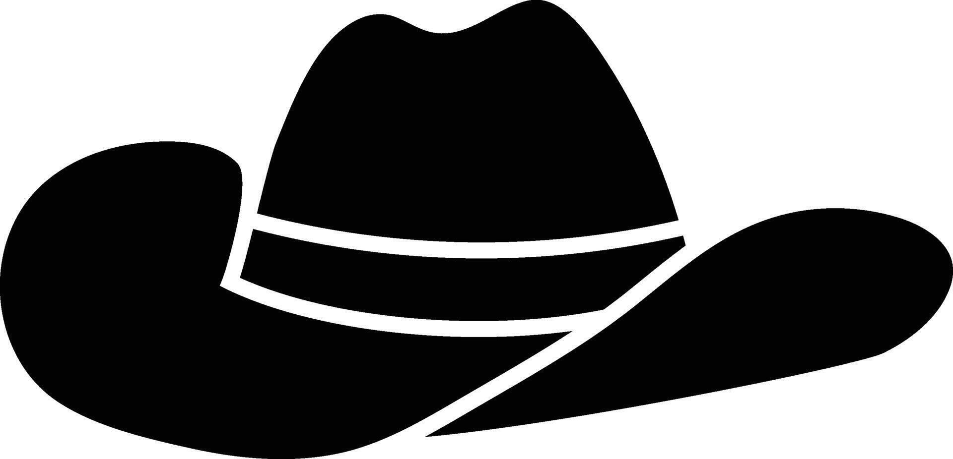 Ranch Cowboy Hat Symbol Icon vector