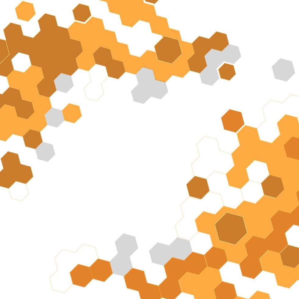 Honeycomb with white Background vector