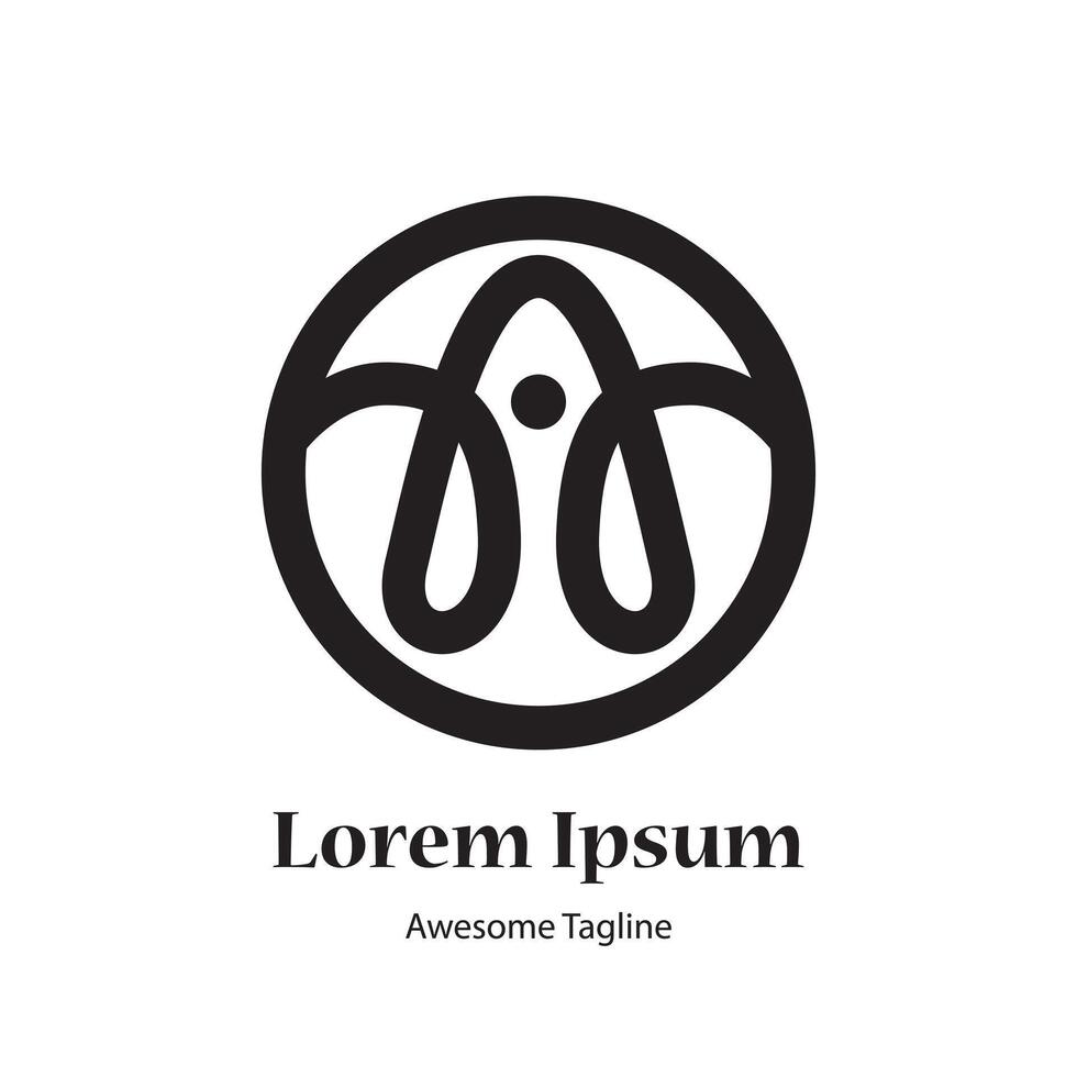 A logo design icon vector